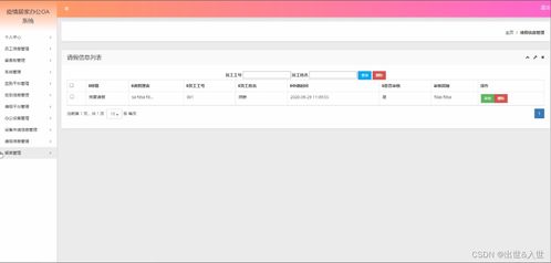 基于ssm jsp的疫情居家辦公oa系統(tǒng)設計與實現(xiàn)